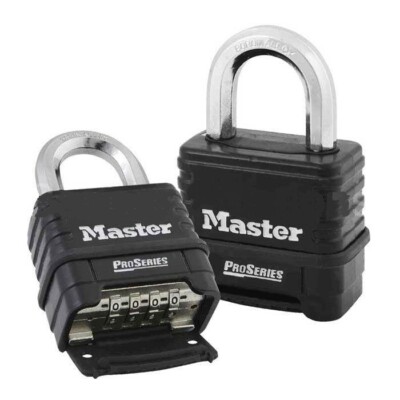 Combination Padlock, Bottom, Black/Silver This Is For One Padlock
