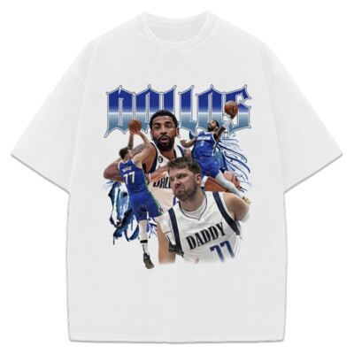 Kyrie Irving And Luka Doncic Shirt Daddy Dallas Custom Design Graphic T-Shirt