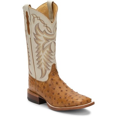 JUSTIN BOOTS JUSTIN MEN'S 8094 PASCOE 13" ANTIQUE TAN (BROWN) SQUARE TOE WESTERN BOOTS