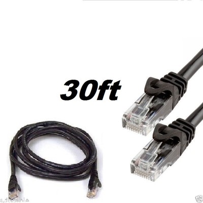 Cat 6 CAT6 Patch Cord Cable 500mhz Ethernet Internet Network LAN RJ45 UTP BLACK