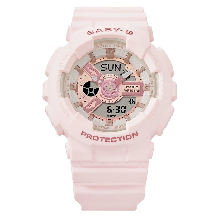Pre-owned Casio Baby-g Ba-110aq-4a Aqua Planet Joint Limited Edition Watch【taiwan】