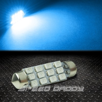 12 SMD 12SMD 39 ММ СИНИЙ 3528 5050 СВЕТОДИОДНЫЙ ВНУТРЕННИЙ КУПОЛ/КАРТОГРАФИЧЕСКАЯ ПАНЕЛЬ 12 В ЛАМПОЧКА НАКАЛИВАНИЯ