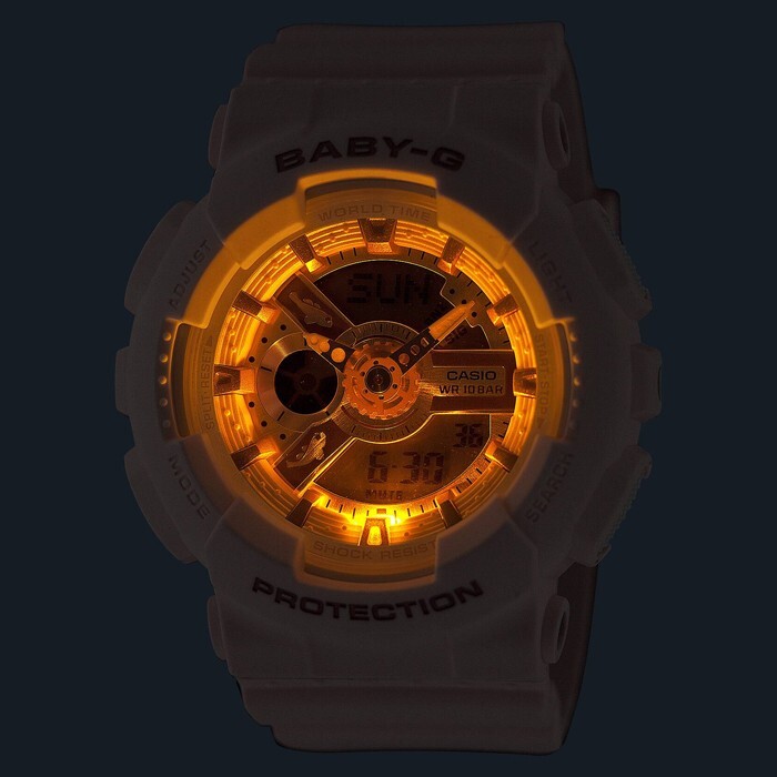 Pre-owned Casio Baby-g Ba-110aq-4a Aqua Planet Joint Limited Edition Watch【taiwan】