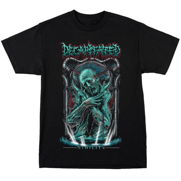 DECAPITATED Band Nihility Anniversary Black Cotton T Shirt Full Size