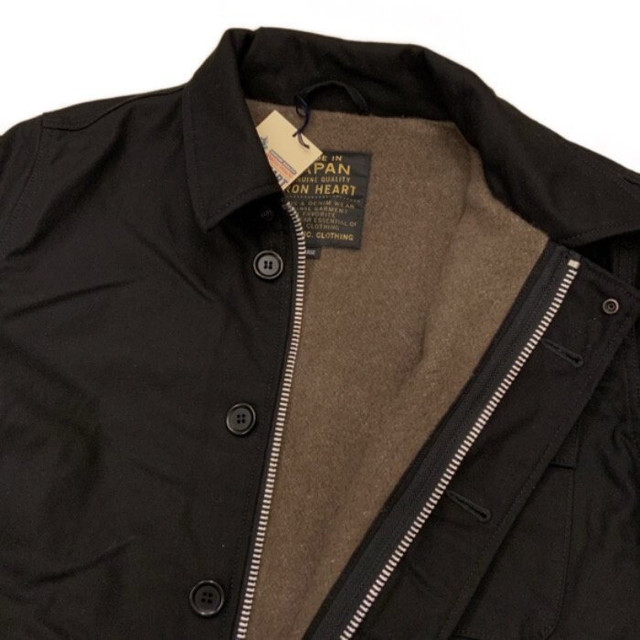 IRON HEART IRON HEART IHM-39 MILITARY SURGE A-2 TYPE DECK JACKET BLACK