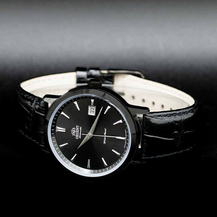Pre-owned Orient Symphony Automatic Watch Black Dial Basic Date Er27001b Made In Japan