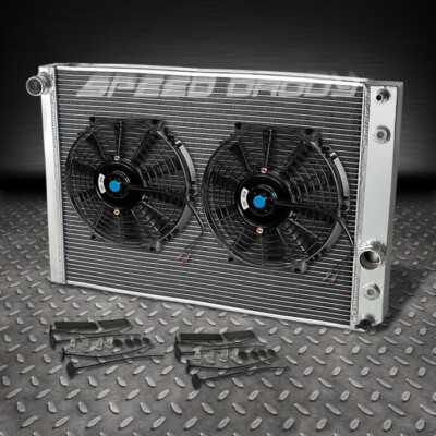 3-РЯДНЫЙ АЛЮМИНИЕВЫЙ ГОНОЧНЫЙ РАДИАТОР + ВЕНТИЛЯТОРЫ ДЛЯ 91-96 CHEVY CORVETTE 5.7L L98/LT1 V8 MT