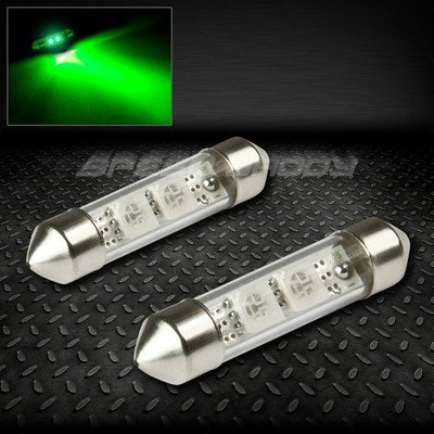 ПАРА 2 SMD 2SMD 39 ММ ЗЕЛЕНЫЙ 5050 5055 СВЕТОДИОДНЫЙ ВНУТРЕННИЙ КУПОЛ 12 В ЛАМПОЧКИ НАКАЛИВАНИЯ ЛАМПА