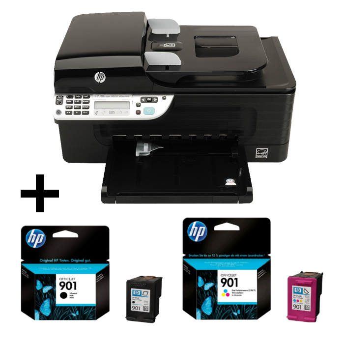 HP Officejet 4500 All in One Drucker - G510n  CN547A Multifunktion USB Netzwerk