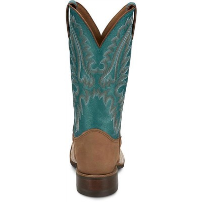 JUSTIN BOOTS JUSTIN WOMEN'S BR540 SHAY 11" TAN (BROWN) MEDIUM SQUARE TOE WESTERN BOOTS