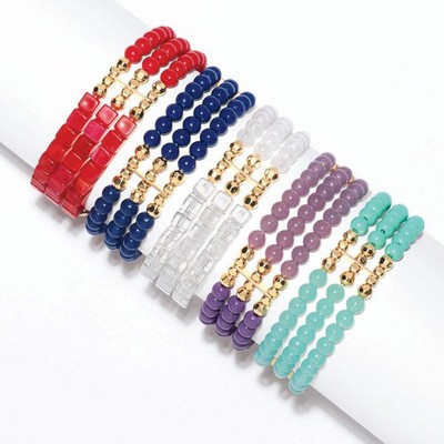 Avon Spring Fling Stretch Bracelet in White