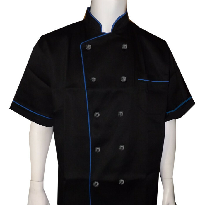 Men Women Chef Coat Restaurant Uniform Short Sleeve Chef Coat Kitchen Chef Coat
