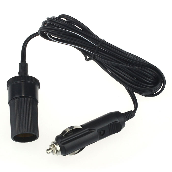 12V 10A Car Accessory Cigarette Lighter Socket Extension Cord Cable 2m US