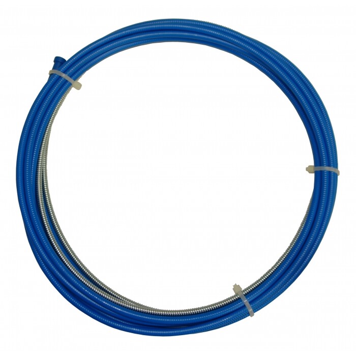 MIG Torch Steel Liner MB15 3M 4M 5M 0.6 - 0.9mm Binzel style euro fitting Blue