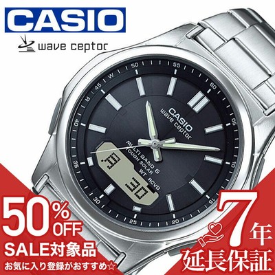half  11000 yen   Casio Watch CASIO Watch Wave Ceptor Men s Black WVA M630D