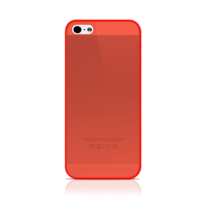 SBS FLUO CUSTODIA CASE per APPLE IPHONE 5 5G 5S ARANCIONE