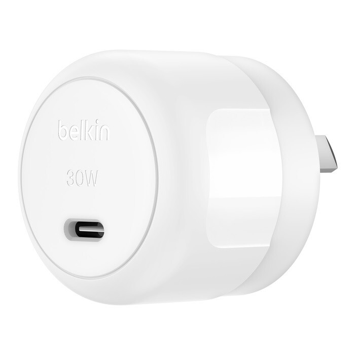 Belkin BoostCharge USB-C PD 3.0 PPS Wall Charger 30W - Travel-ready design