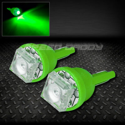 ПАРА 1 СВЕТОДИОДНОЙ ЛАМПЫ SUPER FLUX LED T10 W5W 194 168 ЭКСТРА ЗЕЛЕНОГО ЦВЕТА С ВНУТРЕННИМ КУПОЛОМ-КЛИНОВИДНОЙ ЛАМПОЧКОЙ