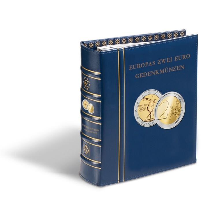 Album Preimprime Classic Optima Pour 2 Euro Commemorative Bleu NÂ°1 343381