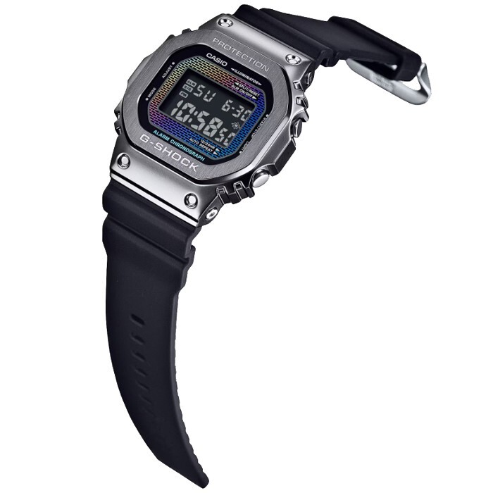 Pre-owned Casio G-shocki Gm-5600brw-1 Rainbow Brick Wall Digital Chrono Men Watch