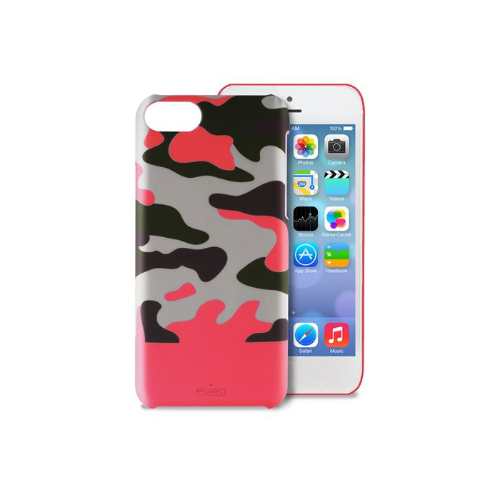 PURO CUSTODIA CASE CAMOU MILITARE CAMOUFLAGE per APPLE IPHONE 5C ROSA