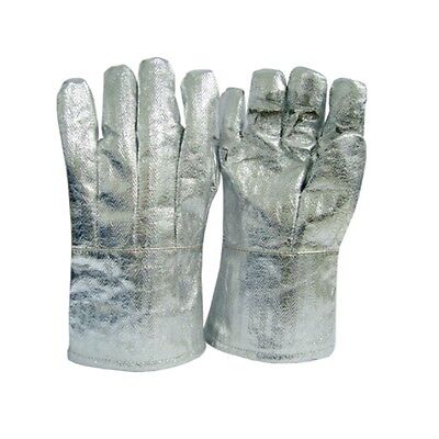 Bnwt High Temp Heat(800°C) Resistant Aluminised Safety Fire Work Gloves L-XLarge