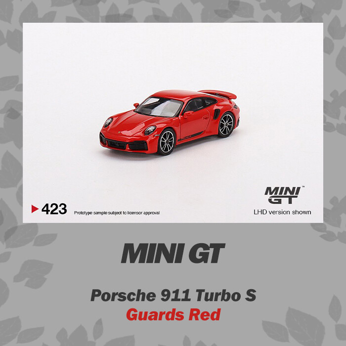 MINI GT 1:64 Porsche 911 Turbo S Guards Red LHD in box | eBay