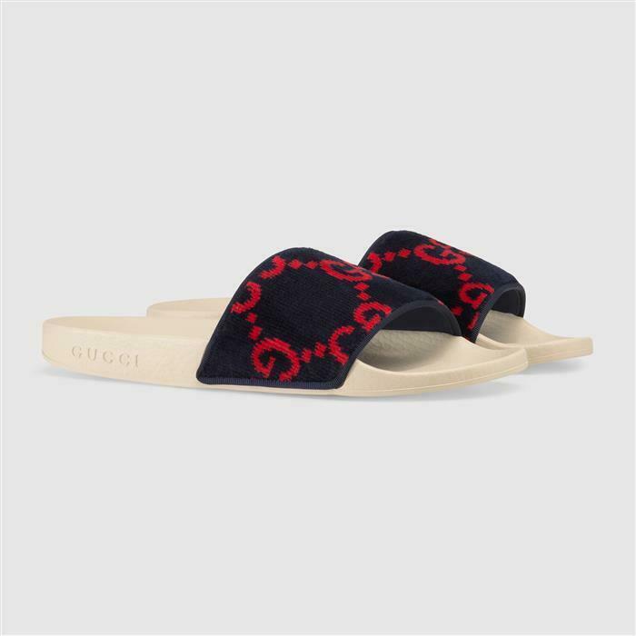 GUCCI サンダル 赤青白 GUCCI（グッチ）サンダル 赤 サイズ:UK9(27.5cm位) メンズ