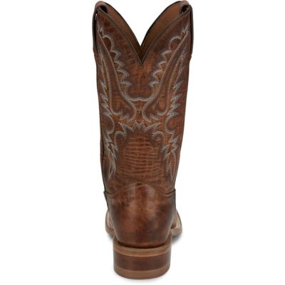 Pre-owned Justin Boots Justin Women's Br539 Peyton 11" Amber (brown) Square Toe Western Mid-calf Boots