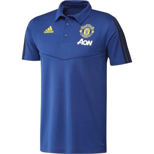 MEN'S FC MANCHESTER UNITED 2018/2019 POLO FOOTBALL SOCCER SHIRT JERSEY SIZE M