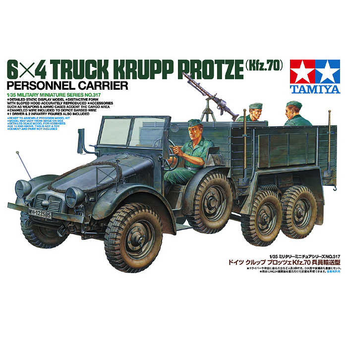 hi Tamiya 35317 1/35 Truck Krupp Protze (Kfz.7 6x4 | eBay