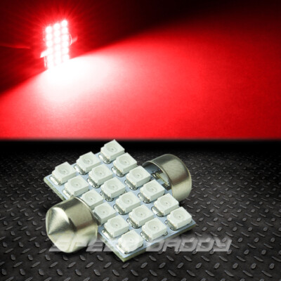 18 SMD 18SMD 31 ММ КРАСНЫЙ 3528 5050 СВЕТОДИОДНЫЙ ВНУТРЕННИЙ КУПОЛ/КАРТОГРАФИЧЕСКАЯ ПАНЕЛЬ 12 В ЛАМПОЧКА НАКАЛИВАНИЯ