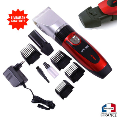 Tondeuse à cheveux barbe sans fil avec lame en céramique Livré avec 2 batteries