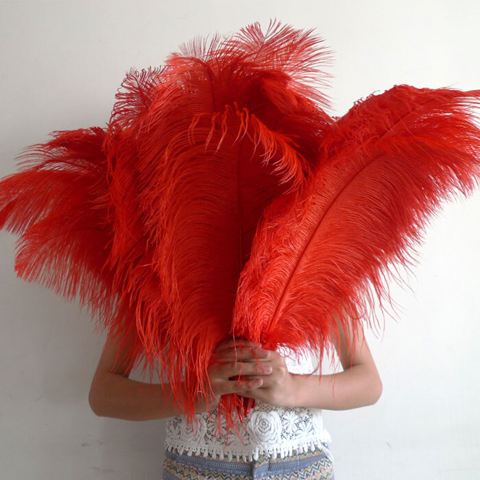 Wholesale 10/50 Ostrich Feathers 6-28inch/15-70cm Wedding Party Decor Costume