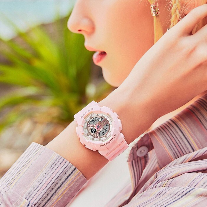 Pre-owned Casio Baby-g Ba-110aq-4a Aqua Planet Joint Limited Edition Watch【taiwan】
