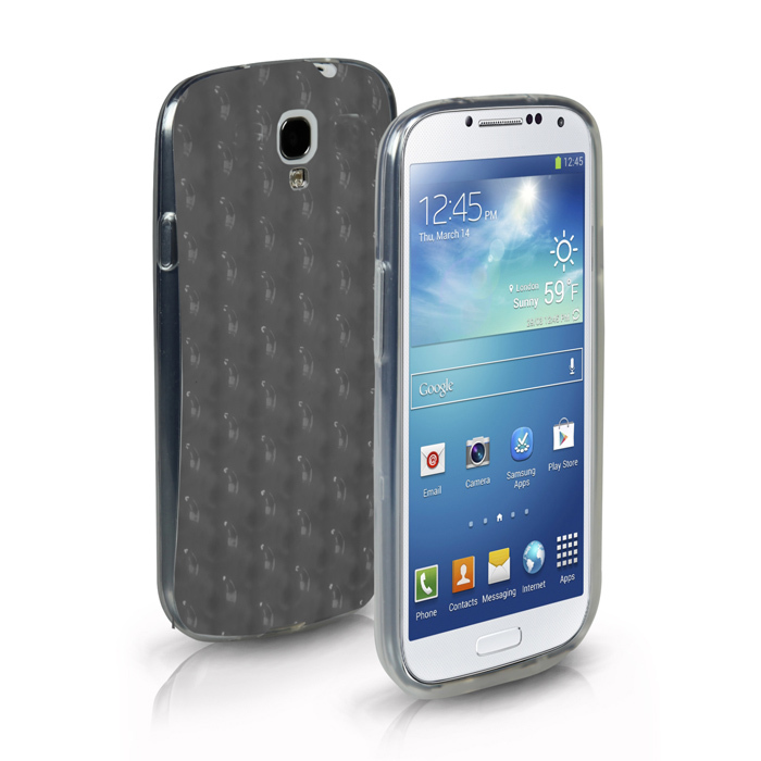 SBS BUBBLE CUSTODIA CASE per SAMSUNG GT i9500 GALAXY S4 NERA