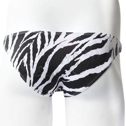 Men's Zebra Print Thong Underwear Bikinis Briefs Gstring Swimwear