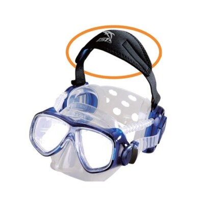 IST MS16-BK Pro ear mask optional TOP STRAP BLACK