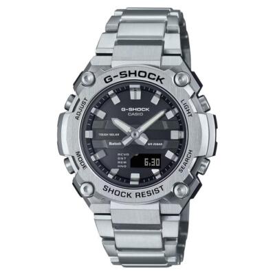 Pre-owned Casio G-shock G-steel Gst-b600d-1ajf Solar Bluetooth Analog Digital Men Watch