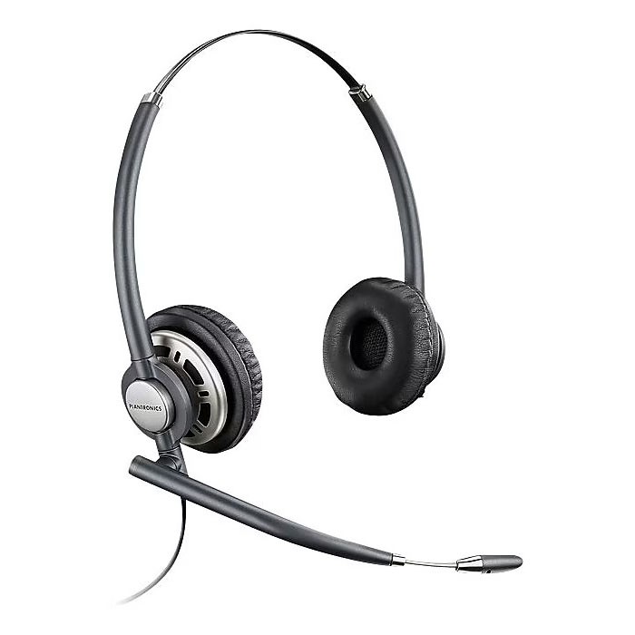 Poly EncorePro HW720 Black QD Wired Binaural Stereo Headset + Carry Case 805H6AA