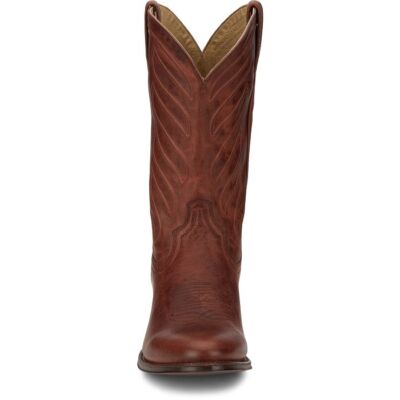 Pre-owned Tony Lama Men's Dr3036 Lenado 12" Cognac Round Toe Classic Western Boot In Cognac (brown)