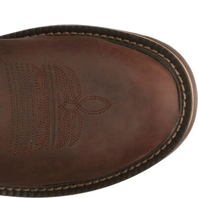 Pre-owned Justin Boots Justin Men's Cr4007 Resistor 11" Brown Waterproof Nano Composite Toe Work Boots In Whiskey Brown (brown)