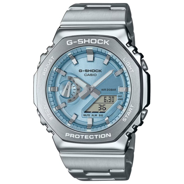 Pre-owned Casio G-shock Gm-2110d-2a Pointer Digital Dual Display【shipping From Taiwan】
