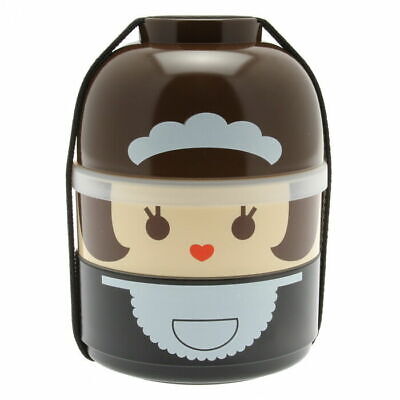 Food Lunch Container 2-tier Kokeshi French Maid Made In Japa