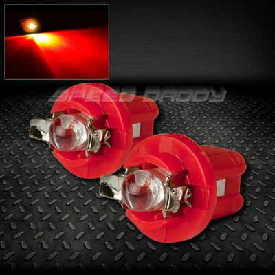 ПАРА 1X5 ММ СВЕТОДИОДНЫХ ЛАМП T5 B8.5D 2721 286 КРАСНОГО ЦВЕТА С ВНУТРЕННИМ КУПОЛОМ, 12 В, ЭЛЕКТРИЧЕСКАЯ ЛАМПОЧКА/СВЕТИЛЬНИК/ЛАМПОЧКИ НАКАЛИВАНИЯ