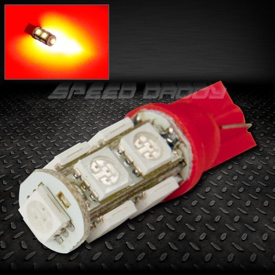 9SMD 9 5050 SMD LED T10 W5W 194 360 КРАСНЫЙ АВТОМОБИЛЬНЫЙ ВНУТРЕННИЙ КУПОЛ КЛИН 12V ЛАМПОЧКА НАКАЛИВАНИЯ