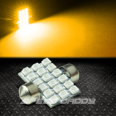 18 SMD 18SMD 31 ММ ЯНТАРНЫЙ 3528 5050 СВЕТОДИОДНЫЙ СВЕТИЛЬНИК ДЛЯ ВНУТРЕННЕГО ОСВЕЩЕНИЯ КУПОЛА/КАРТОГРАФИЧЕСКОЙ ПАНЕЛИ