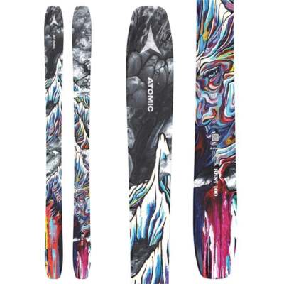 BRAND NEW! 2025 ATOMIC BENT 100 SKIS 172cm w/ATOMIC STRIVE 12GW MULTICOLOR