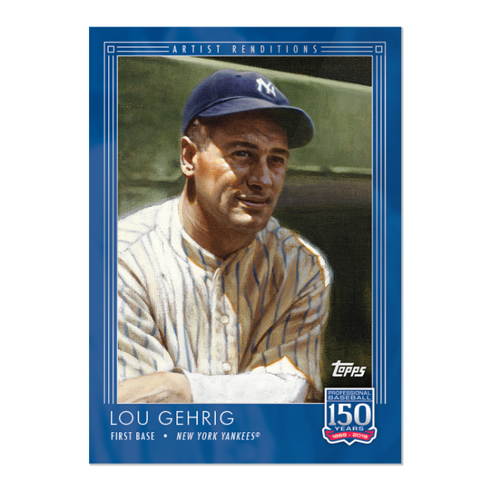 TOPPS ベースボール150周年 LOU GEHRIGカード2019 2019 TOPPS 150 YEARS OF BASEBALL #27 LOU GEHRIG - ARTIST