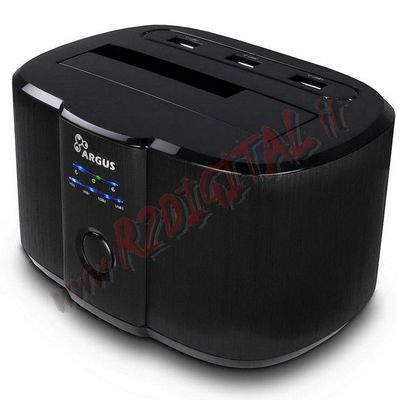 DOCKING STATION HD SATA 3,5" 2,5" POLLICI HARD DISK TASTO CLONE DRIVE BACKUP PC